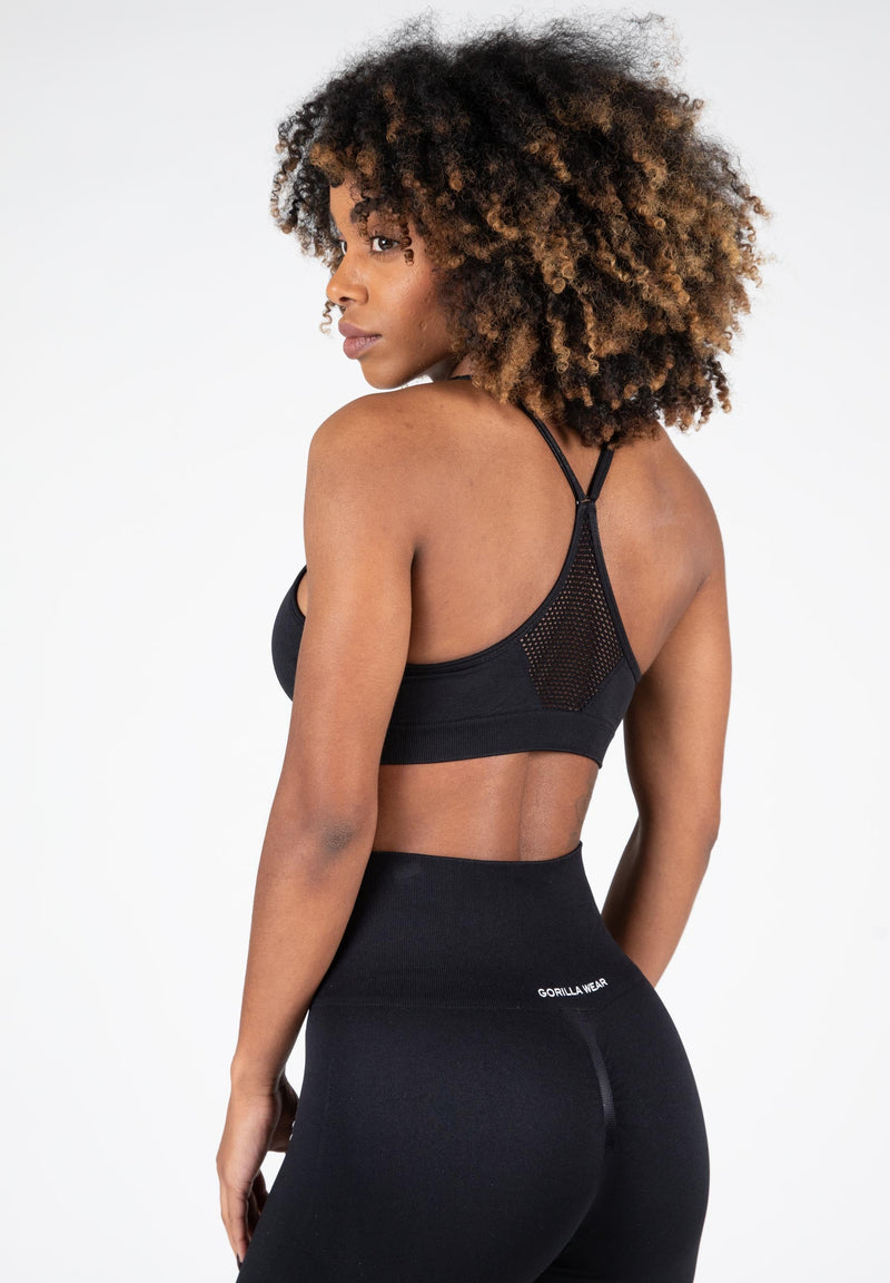 Load image into Gallery viewer, Gorilla Wear - Quincy Seamless Sport Bra - Black