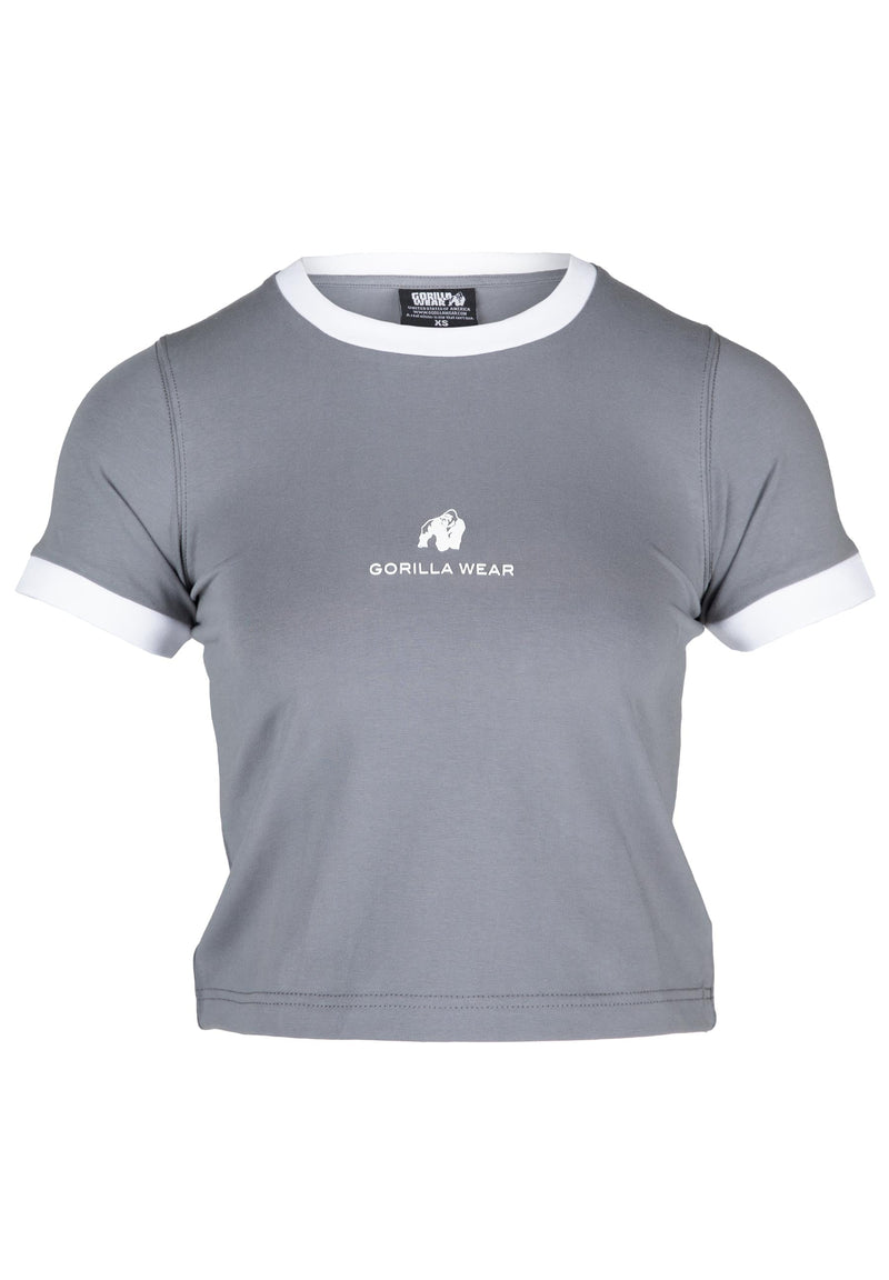 Load image into Gallery viewer, Gorilla Wear - New Orleans Cropped T-shirt - Gray