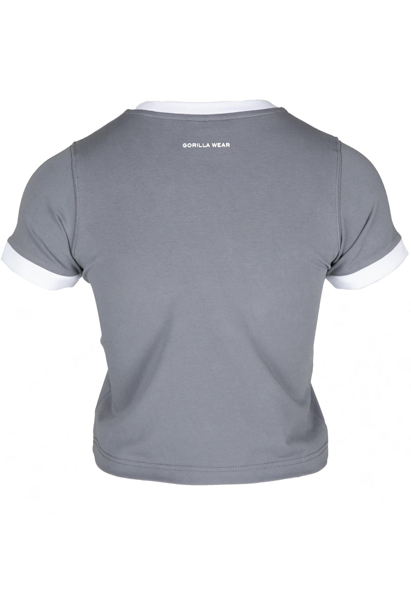 Load image into Gallery viewer, Gorilla Wear - New Orleans Cropped T-shirt - Gray