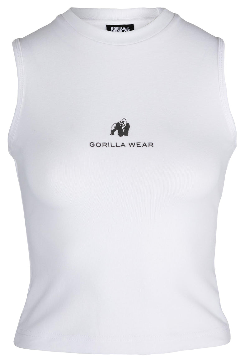 Load image into Gallery viewer, Gorilla Wear - Livonia Crop Top - White