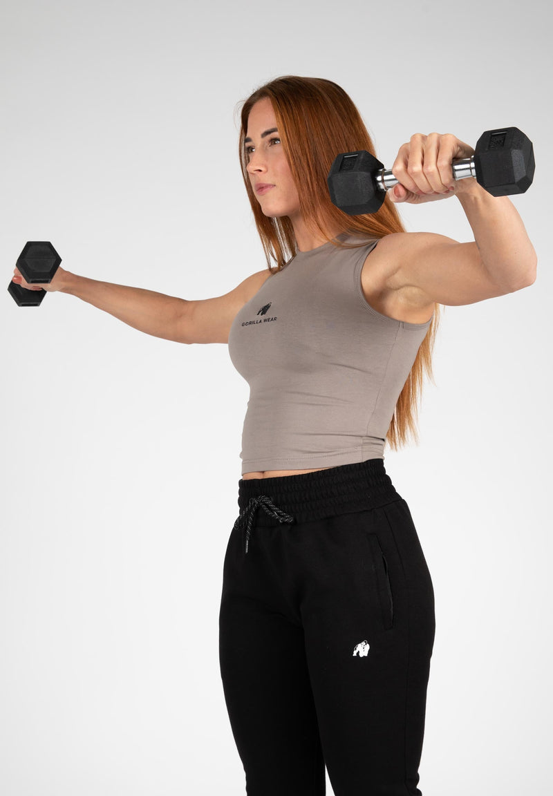 Load image into Gallery viewer, Gorilla Wear - Livonia Crop Top - Beige