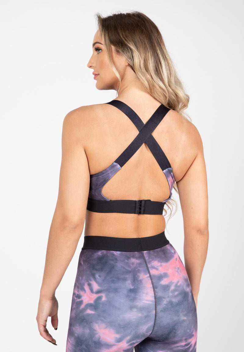 Load image into Gallery viewer, Gorilla Wear - Colby Sports Bra - Gray/Pink