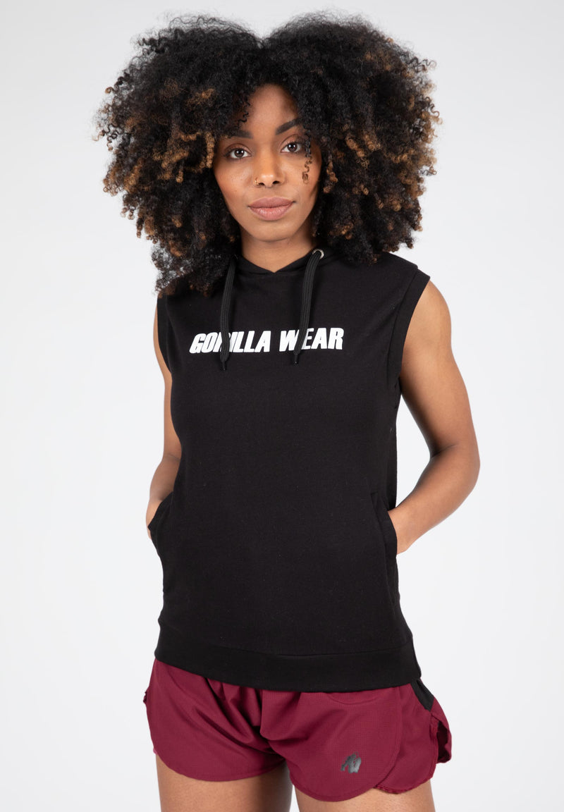 Load image into Gallery viewer, Gorilla Wear - Virginia Sleeveless Hoodie - Black