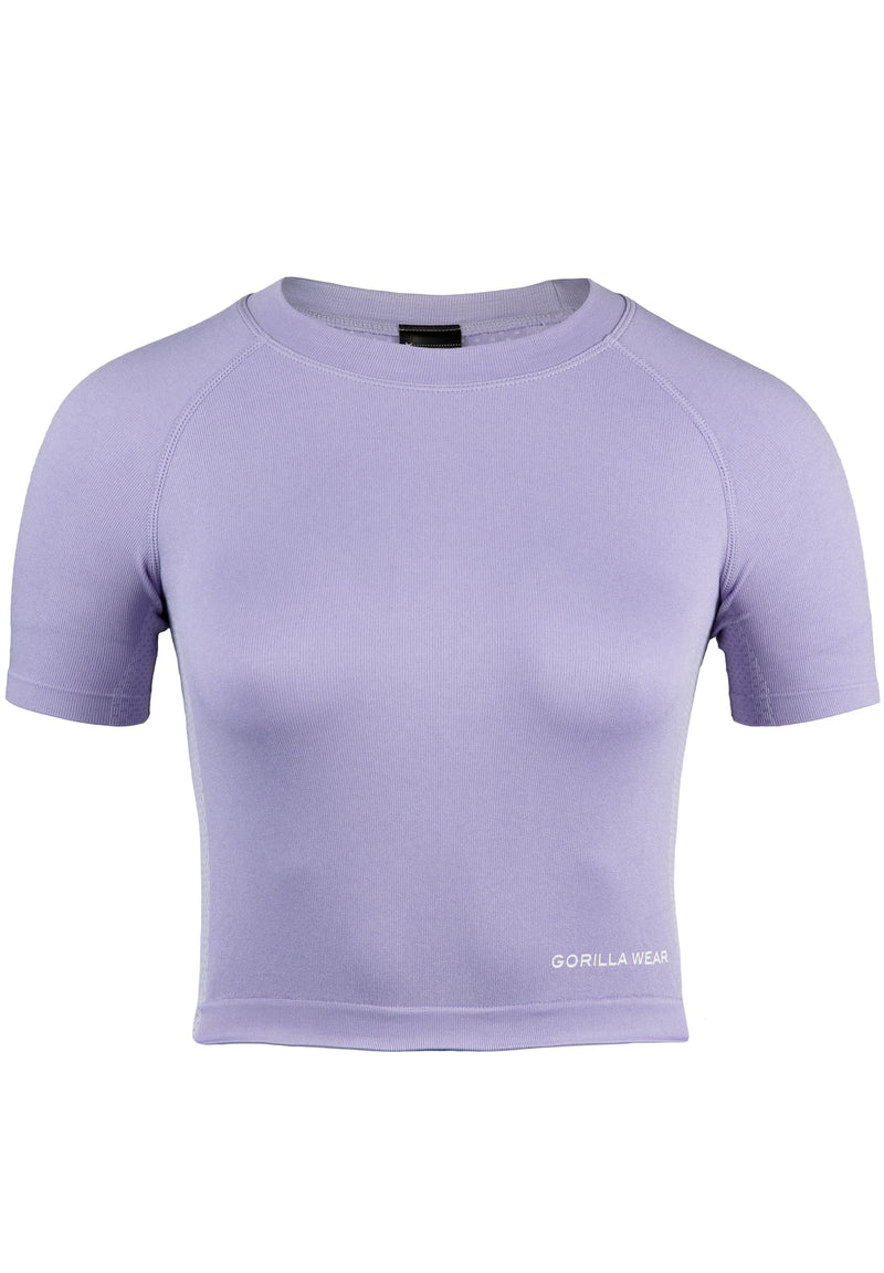 Load image into Gallery viewer, Gorilla Wear - Selah Seamless Crop Top - Lilac