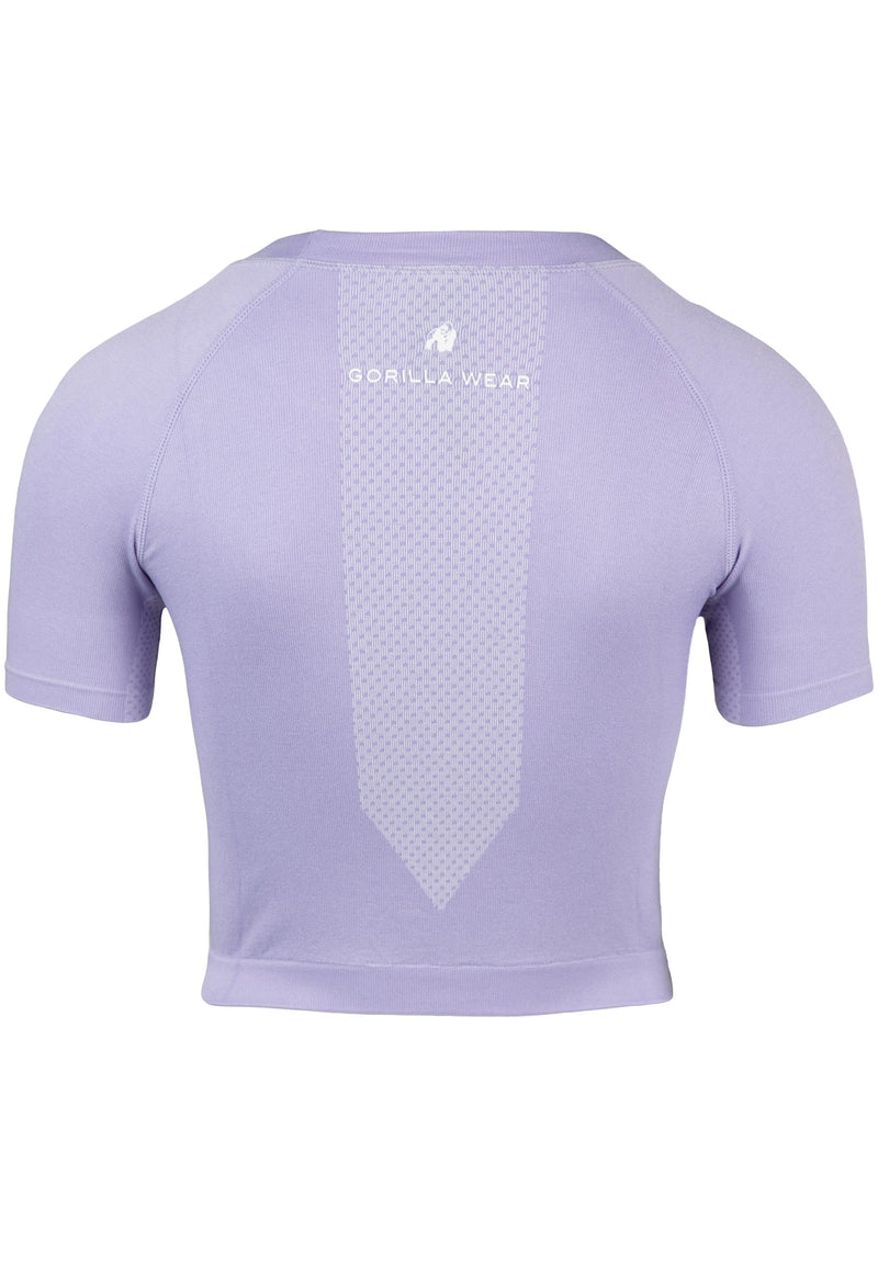 Load image into Gallery viewer, Gorilla Wear - Selah Seamless Crop Top - Lilac