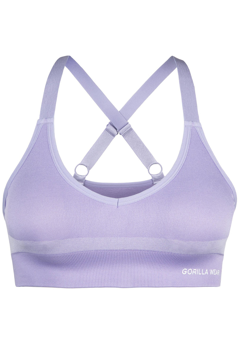 Load image into Gallery viewer, Gorilla Wear - Selah Seamless Sports Bra - Lilac