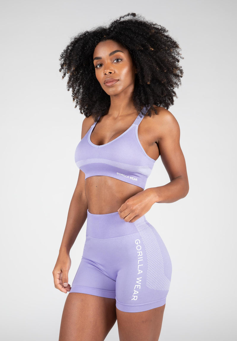 Load image into Gallery viewer, Gorilla Wear - Selah Seamless Sports Bra - Lilac