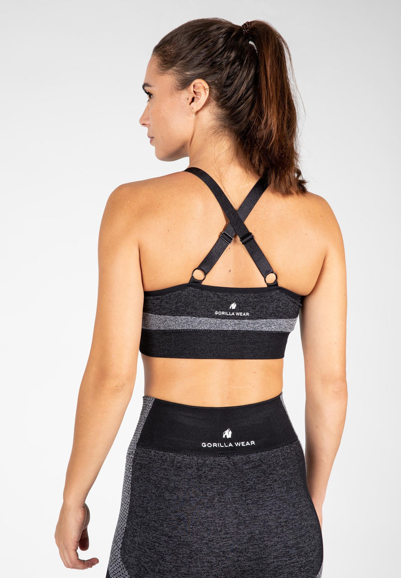 Load image into Gallery viewer, Gorilla Wear - Selah Seamless Sports Bra - Black