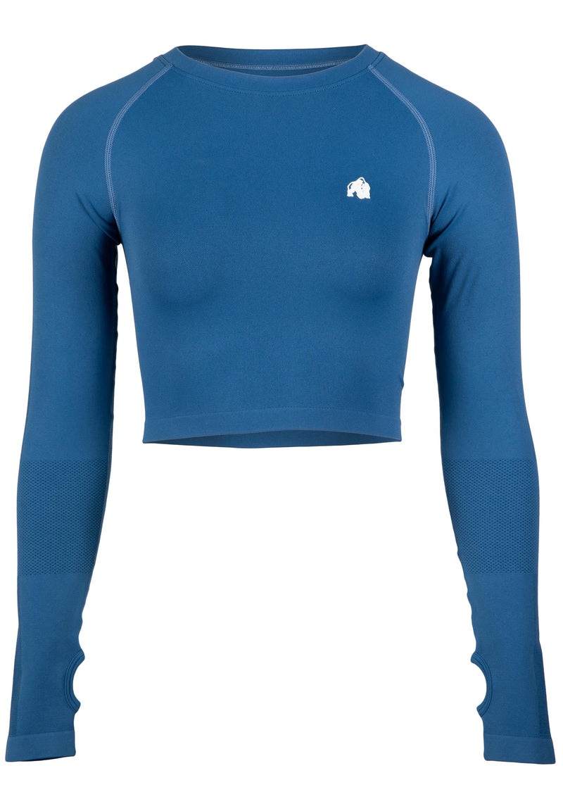 Load image into Gallery viewer, Gorilla Wear - Hilton Seamless Long Sleeve - Blue