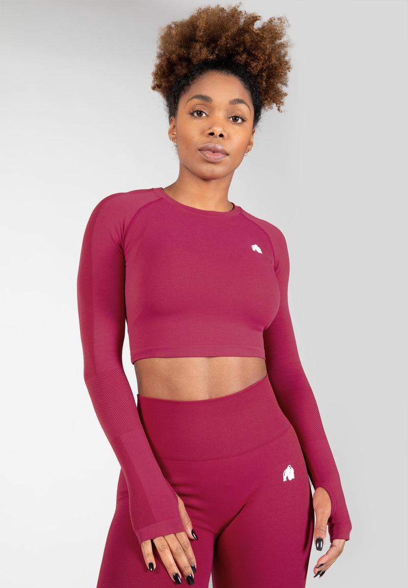 Load image into Gallery viewer, Gorilla Wear - Hilton Seamless Long Sleeve - Fuchsia