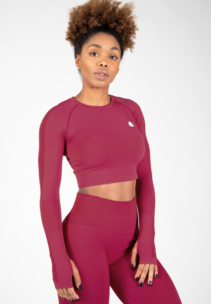 Load image into Gallery viewer, Gorilla Wear - Hilton Seamless Long Sleeve - Fuchsia