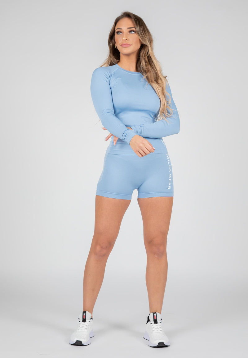 Load image into Gallery viewer, Gorilla Wear - Selah Seamless Long Sleeve - Light Blue