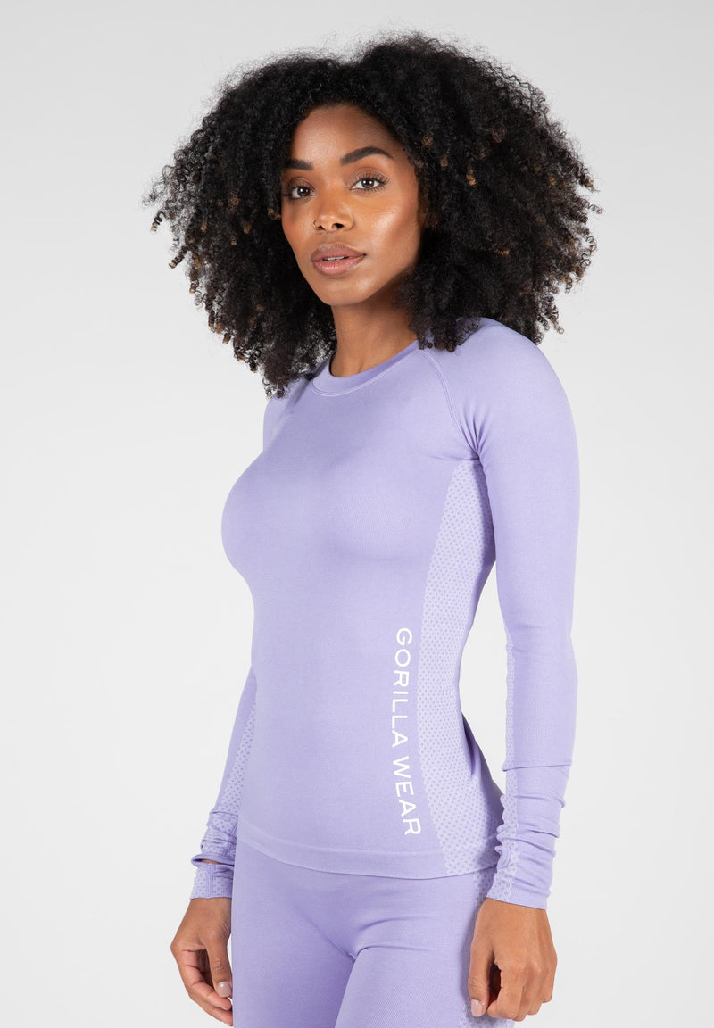 Load image into Gallery viewer, Gorilla Wear - Selah Seamless Long Sleeve - Lilac