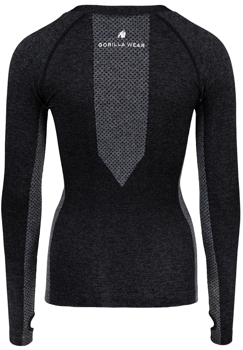 Load image into Gallery viewer, Gorilla Wear - Selah Seamless Long Sleeve- Black