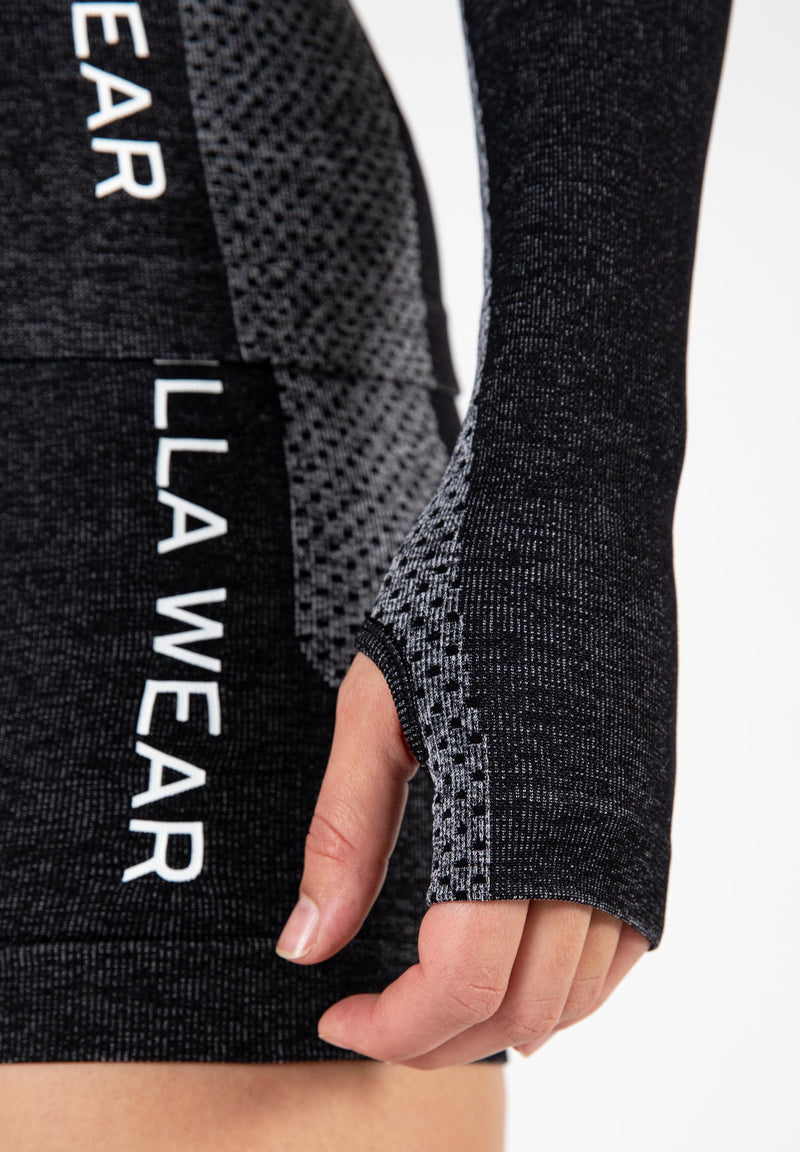 Load image into Gallery viewer, Gorilla Wear - Selah Seamless Long Sleeve- Black