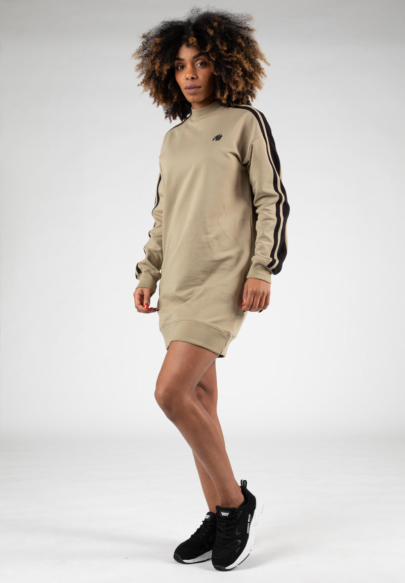 Load image into Gallery viewer, Gorilla Wear - Isabella Sweatshirt Dress - Beige