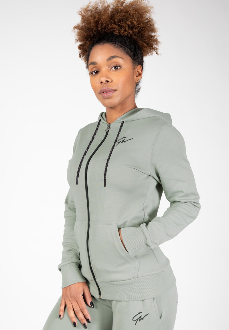 Load image into Gallery viewer, Gorilla Wear - Pixley Zipped Hoodie - Light Green
