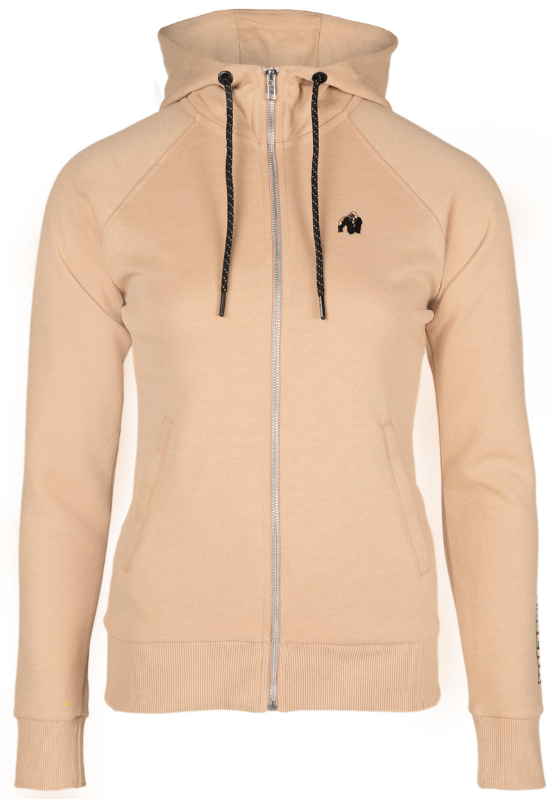 Load image into Gallery viewer, Gorilla Wear - Marion Zipped Hoodie - Beige