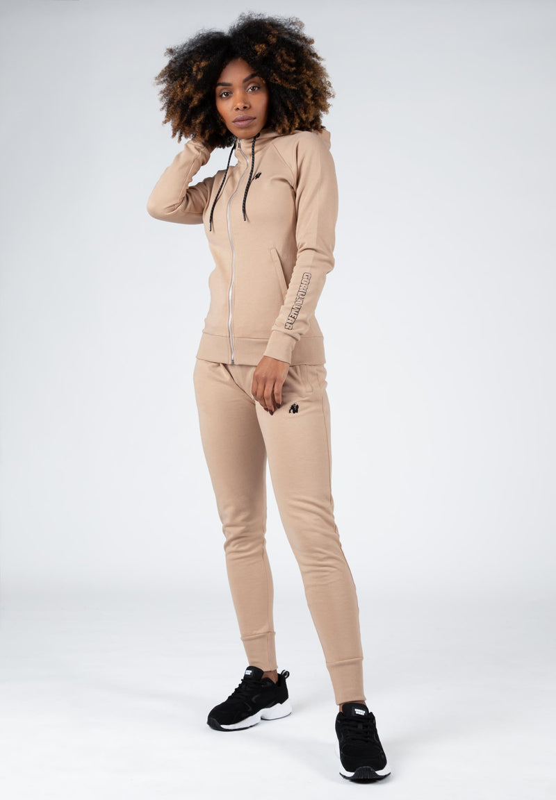 Load image into Gallery viewer, Gorilla Wear - Marion Zipped Hoodie - Beige