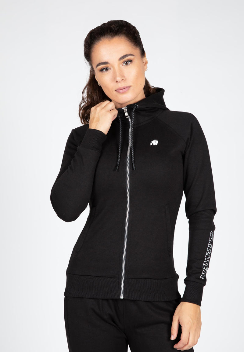 Load image into Gallery viewer, Gorilla Wear - Marion Zipped Hoodie - Black