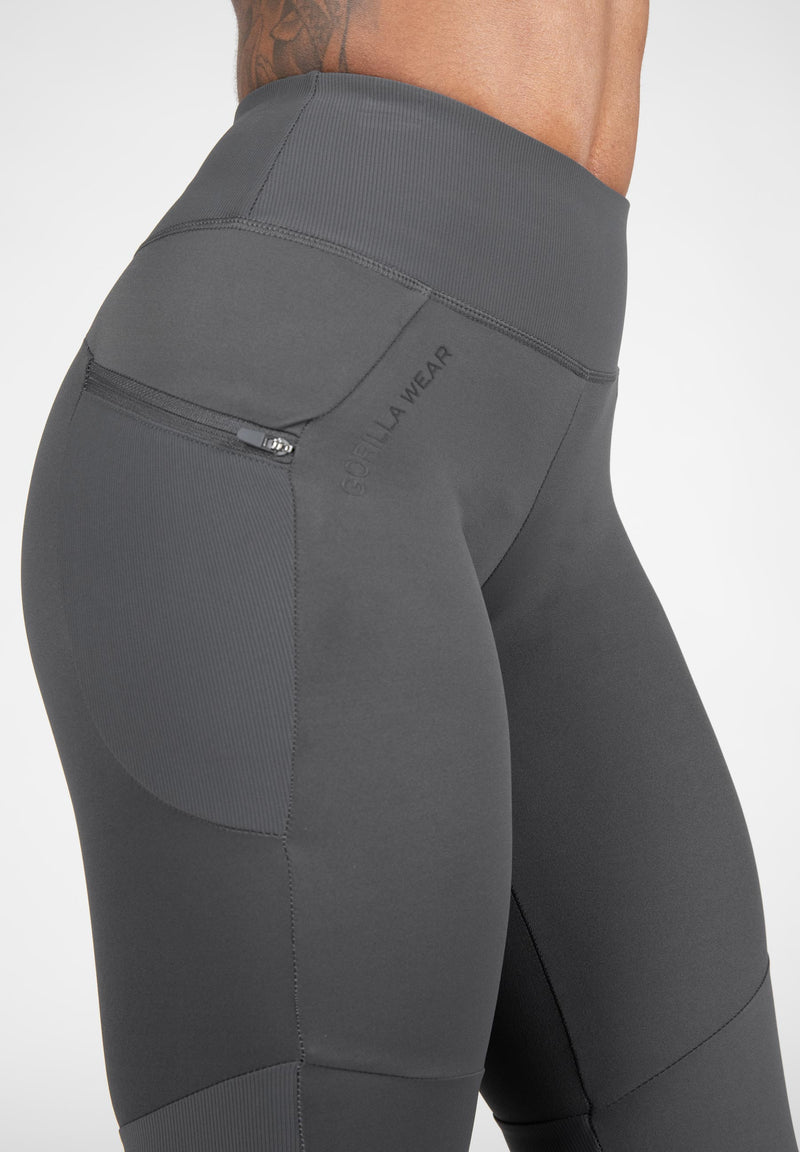 Load image into Gallery viewer, Gorilla Wear - Monroe Cropped Leggings - Gray