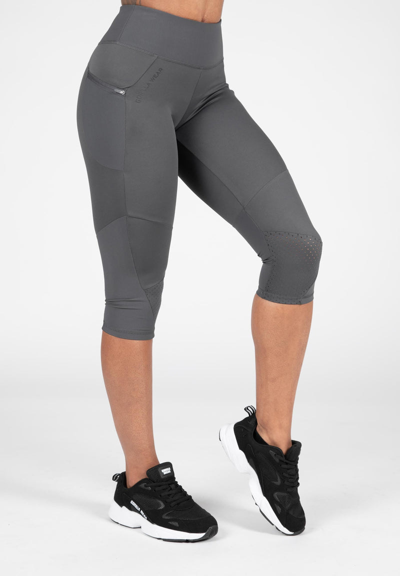 Load image into Gallery viewer, Gorilla Wear - Monroe Cropped Leggings - Gray