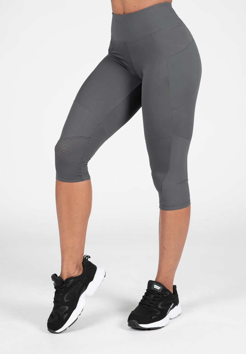 Load image into Gallery viewer, Gorilla Wear - Monroe Cropped Leggings - Gray