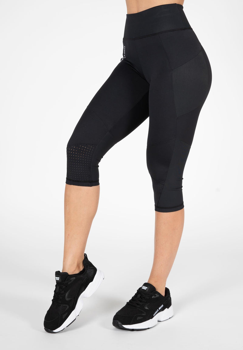 Load image into Gallery viewer, Gorilla Wear - Monroe Cropped Leggings - Black