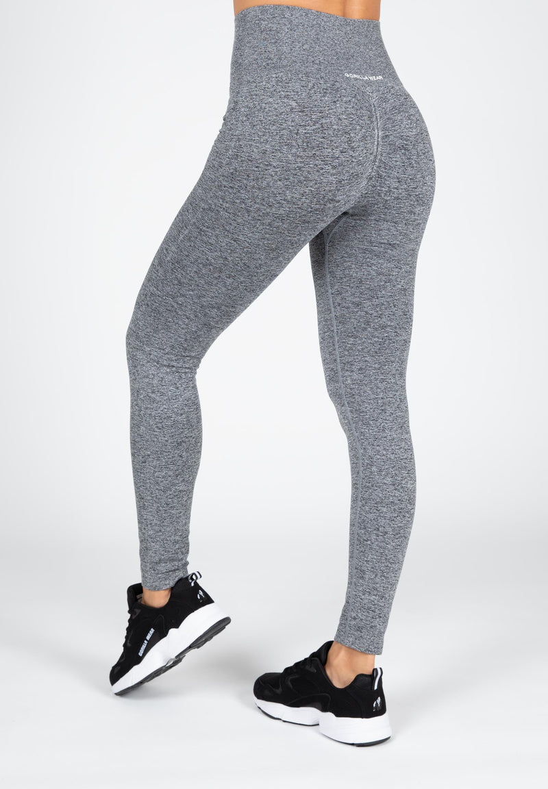 Load image into Gallery viewer, Gorilla Wear - Quincy Seamless Leggings - Gray Melange