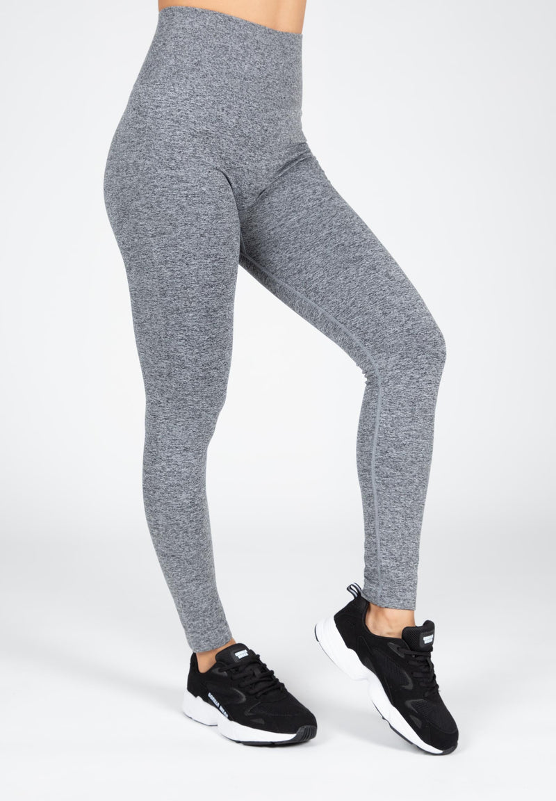 Load image into Gallery viewer, Gorilla Wear - Quincy Seamless Leggings - Gray Melange