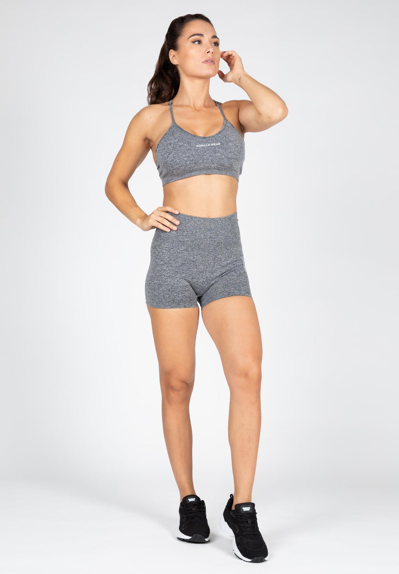 Load image into Gallery viewer, Gorilla Wear - Quincy Seamless Shorts - Gray Melange