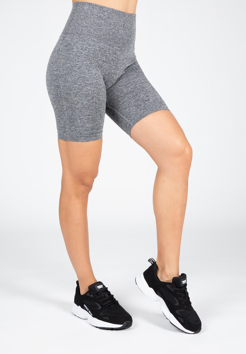 Load image into Gallery viewer, Gorilla Wear - Quincy Seamless Cycling Shorts - Gray Melange