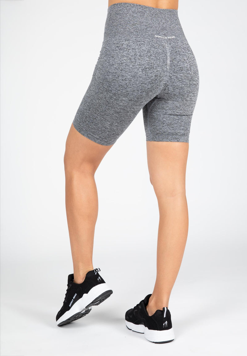 Load image into Gallery viewer, Gorilla Wear - Quincy Seamless Cycling Shorts - Gray Melange