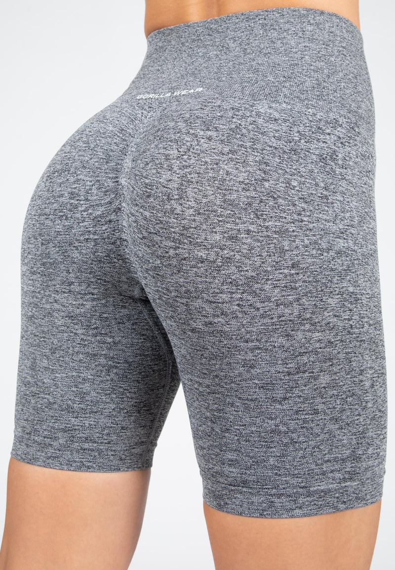 Load image into Gallery viewer, Gorilla Wear - Quincy Seamless Cycling Shorts - Gray Melange