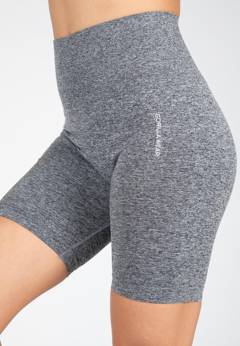Load image into Gallery viewer, Gorilla Wear - Quincy Seamless Cycling Shorts - Gray Melange