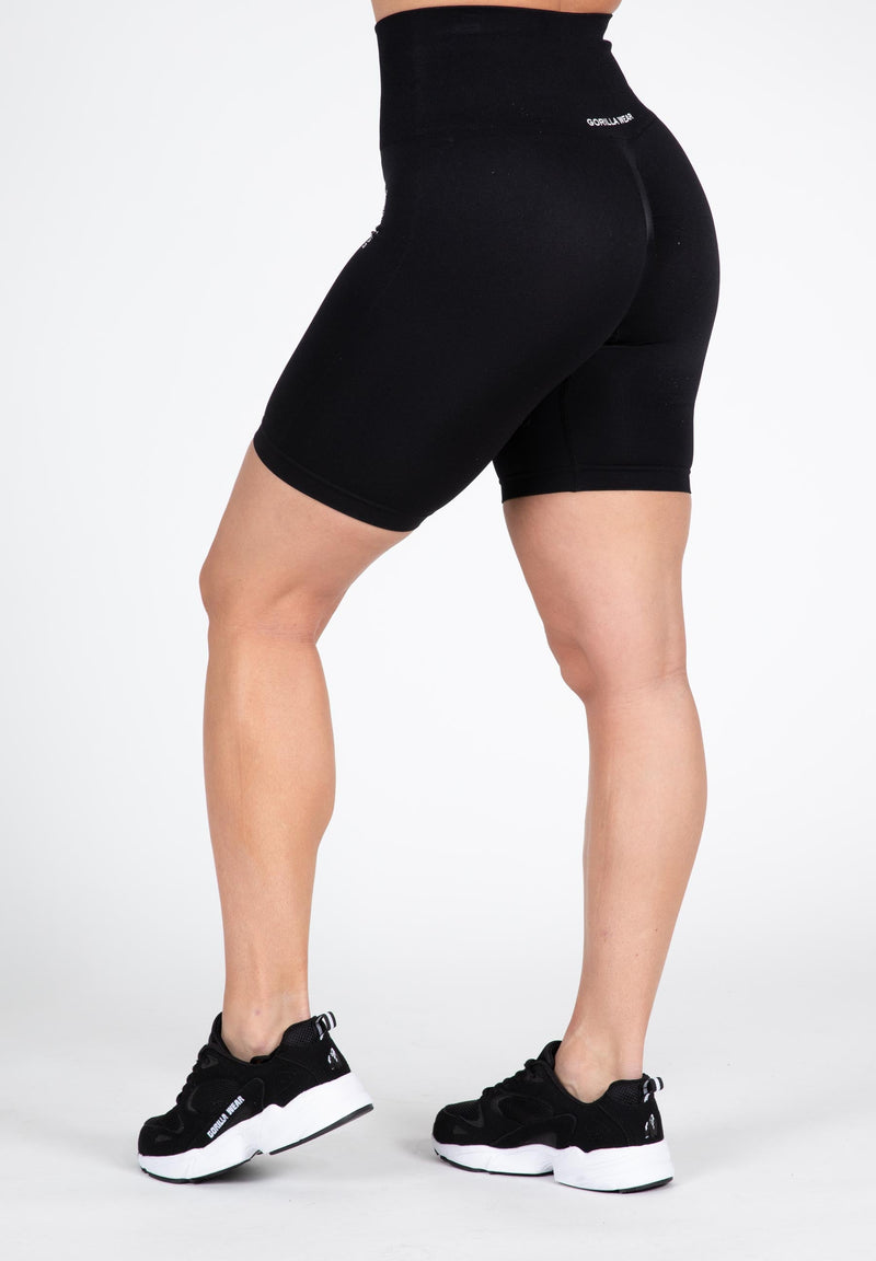Load image into Gallery viewer, Gorilla Wear - Quincy Seamless Cycling Shorts - Black