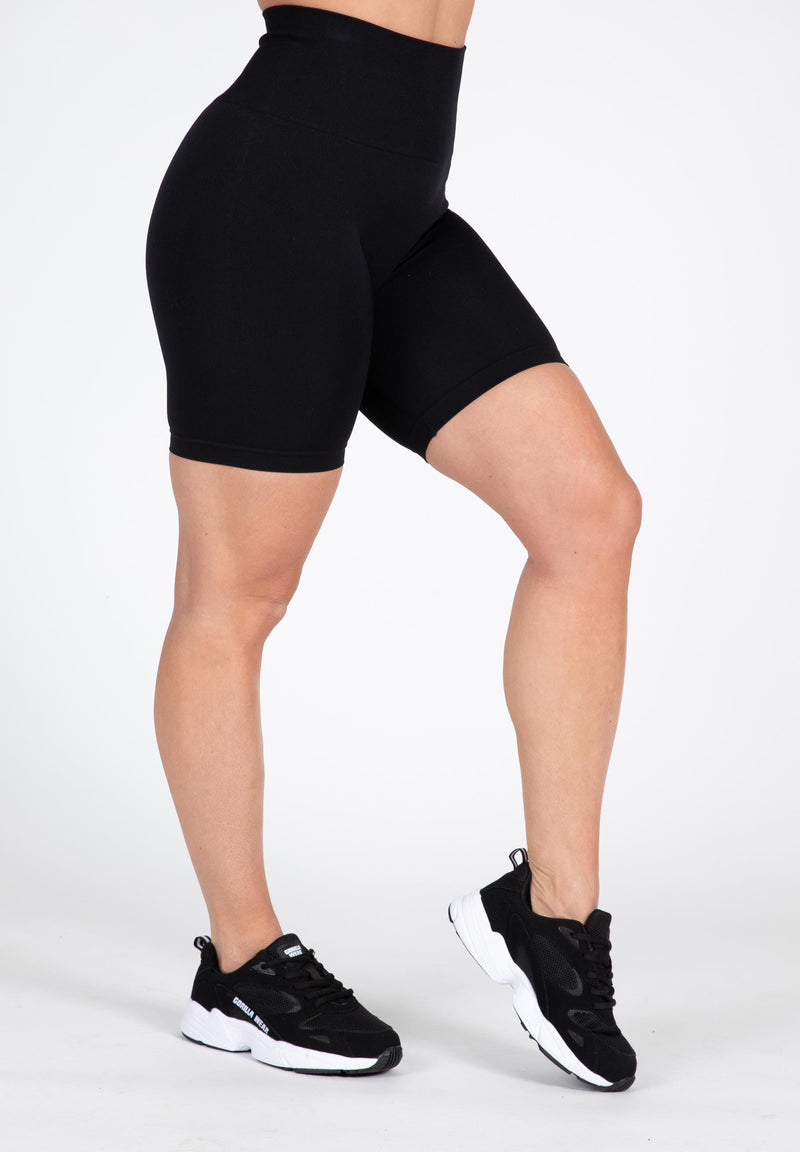 Load image into Gallery viewer, Gorilla Wear - Quincy Seamless Cycling Shorts - Black