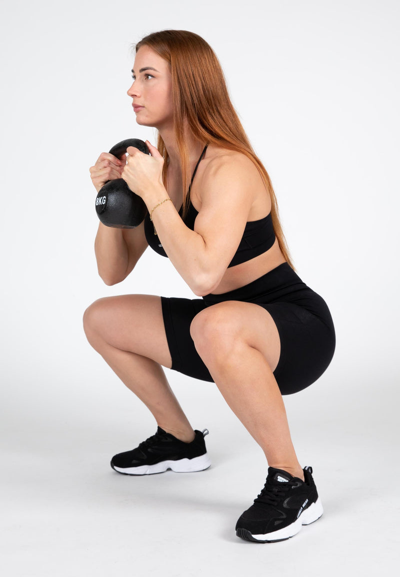 Load image into Gallery viewer, Gorilla Wear - Quincy Seamless Cycling Shorts - Black