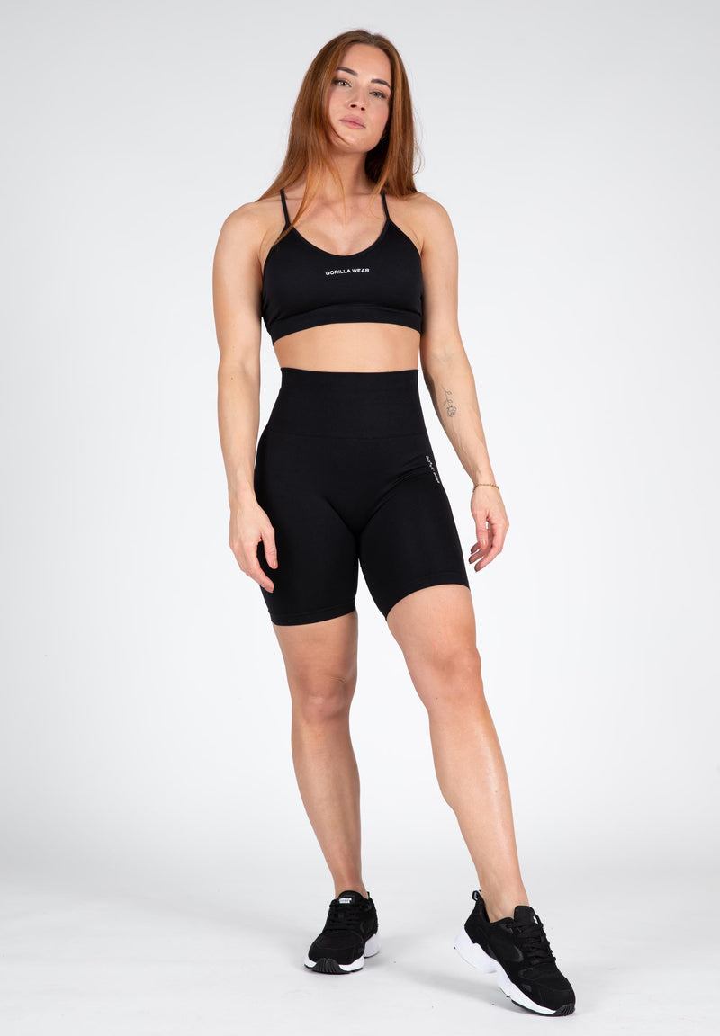 Load image into Gallery viewer, Gorilla Wear - Quincy Seamless Cycling Shorts - Black