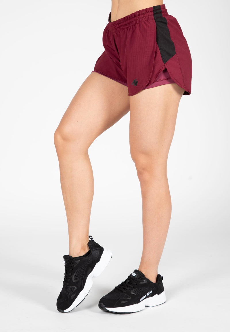 Load image into Gallery viewer, Gorilla Wear - Salina 2-In-1 Shorts - Burgundy