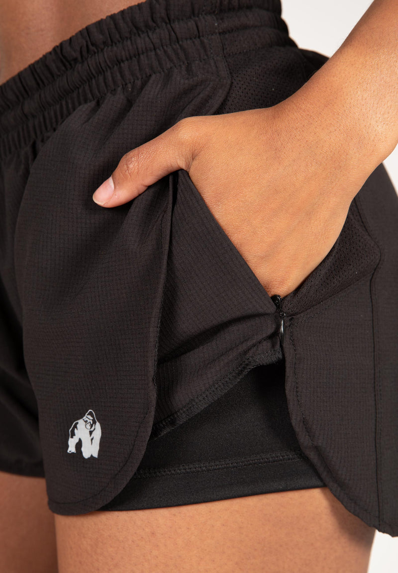 Load image into Gallery viewer, Gorilla Wear - Salina 2-In-1 Shorts - Black