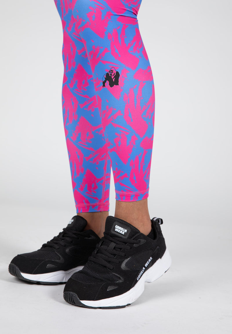 Load image into Gallery viewer, Gorilla Wear - Colby Leggings - Blue/Pink