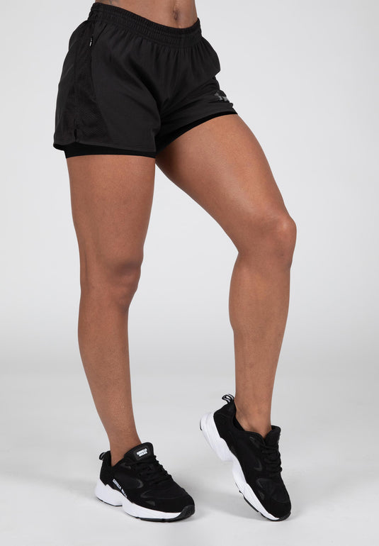 Gorilla Wear - Portland 2-In-1 Shorts - Black