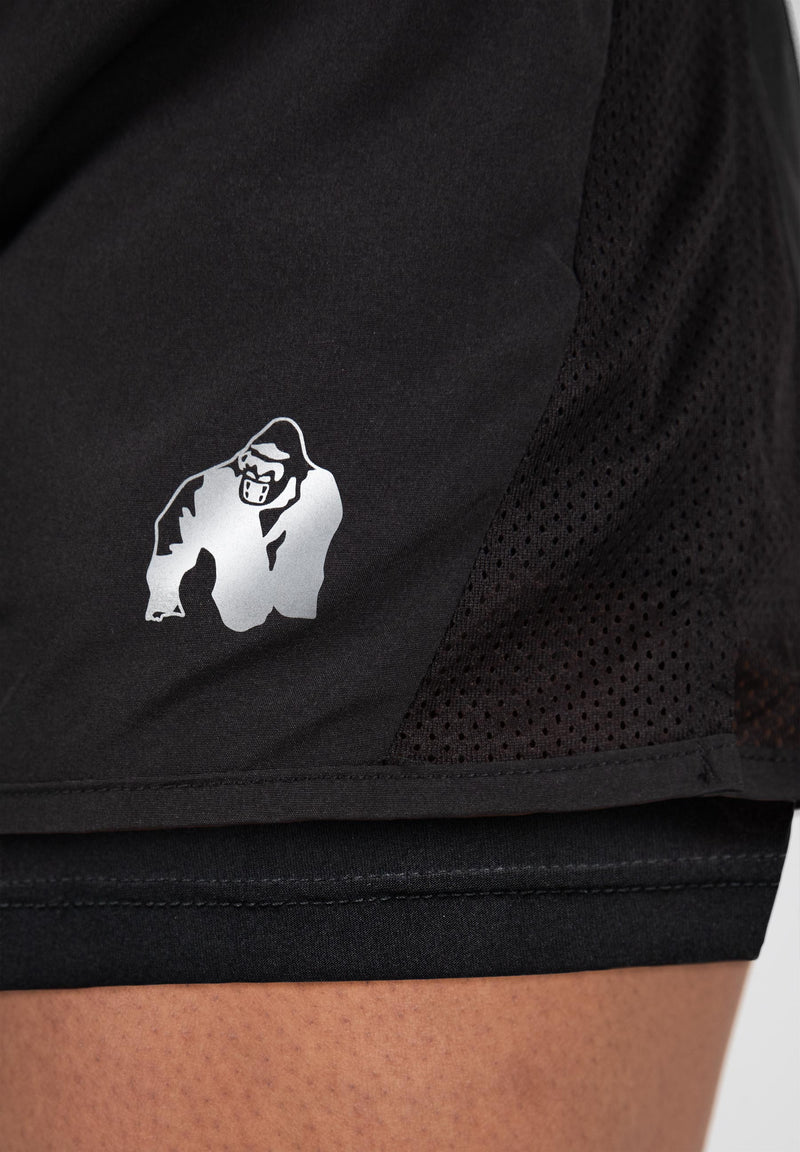 Load image into Gallery viewer, Gorilla Wear - Portland 2-In-1 Shorts - Black