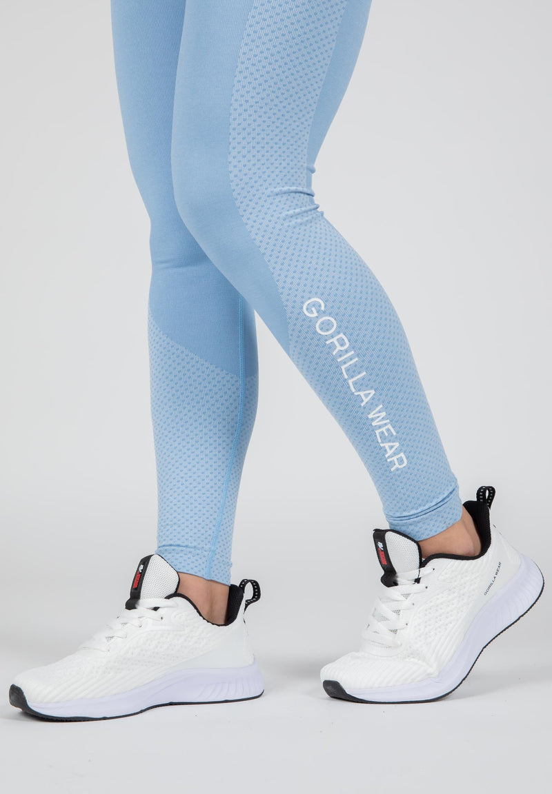 Load image into Gallery viewer, Gorilla Wear - Selah Seamless Leggings - Light Blue