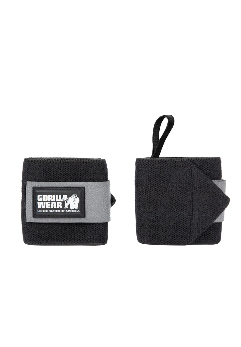 Load image into Gallery viewer, Gorilla Wear - Wrist Wraps Basic - Black/Gray