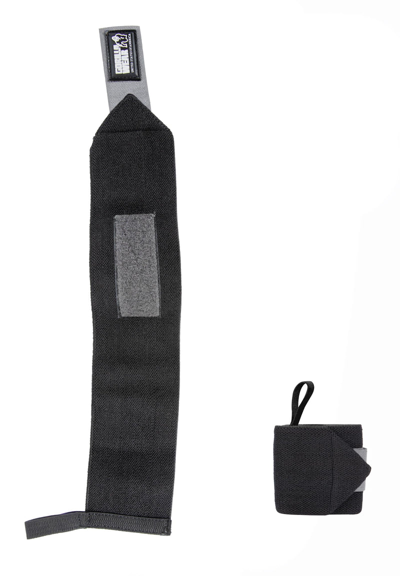 Load image into Gallery viewer, Gorilla Wear - Wrist Wraps Basic - Black/Gray