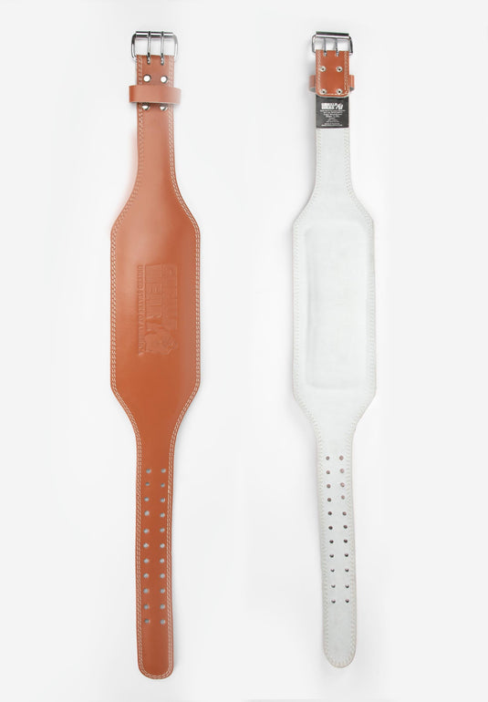 Gorilla Wear - Gw 6- Inch Padded Leather Lifting Belt - Brown