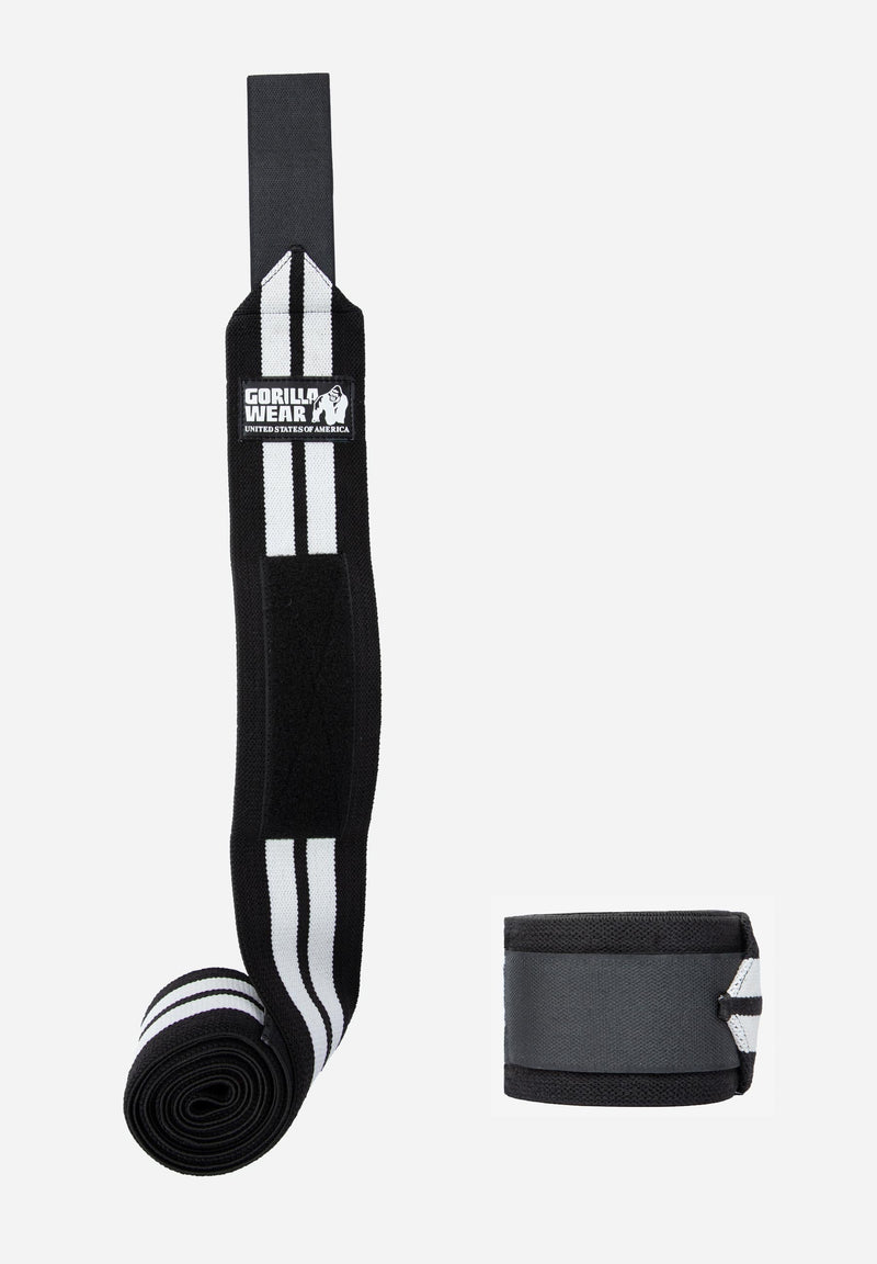 Load image into Gallery viewer, Gorilla Wear - Knee Wraps - Black/White