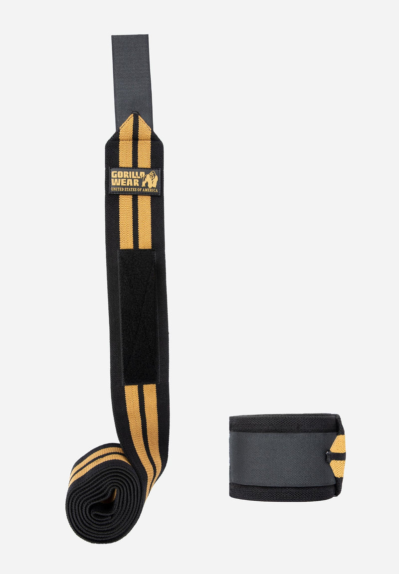 Load image into Gallery viewer, Gorilla Wear - Knee Wraps - Black/Gold